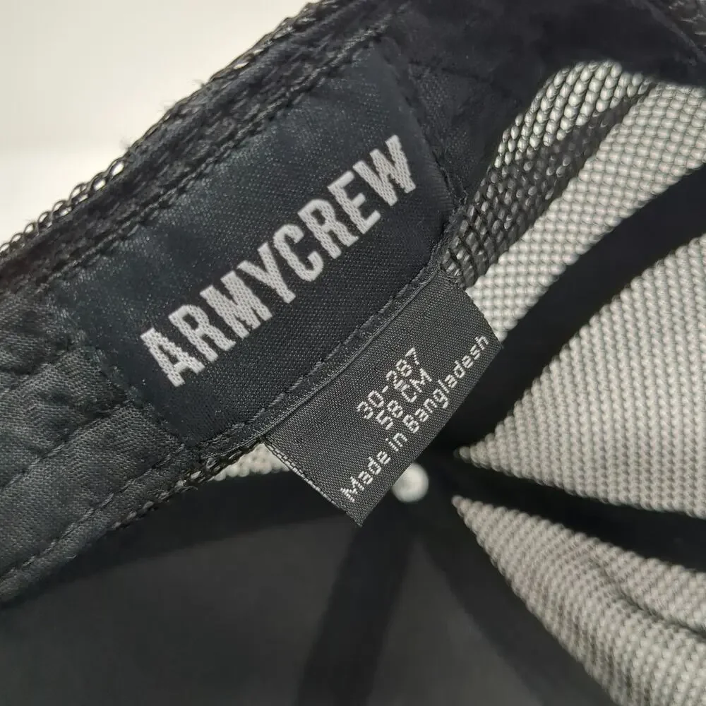 Armycrew Top Gun Trucker Hat Black One Size US Navy Fighter Weapons School Logo